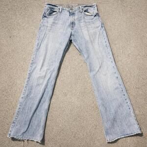 American Eagle Jeans Men's 36x34 Blue 100% Cotton Denim Low-Rise Boot Grunge